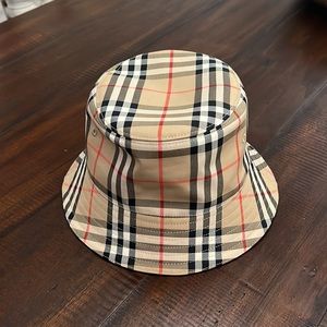 Unisex Vintage Check Bucket Hat